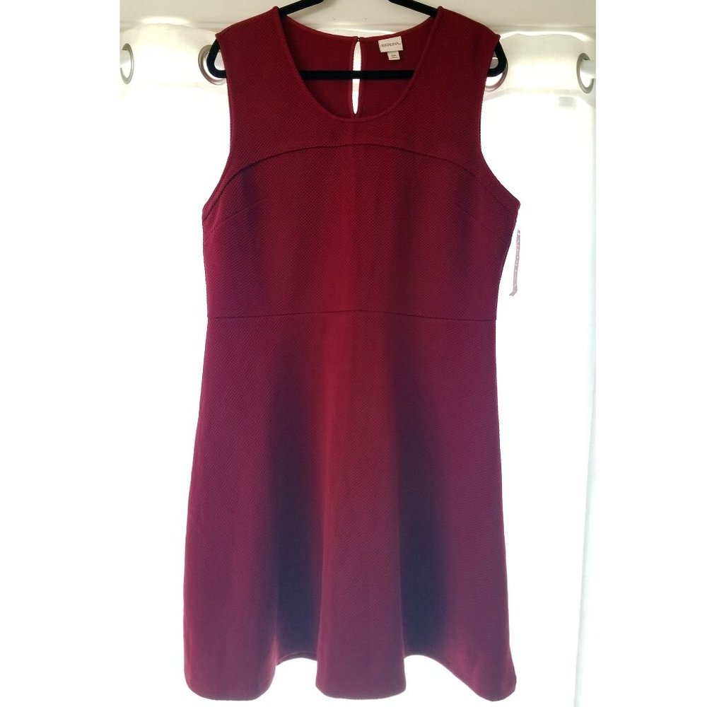 Merona Dark Red A-line Skater Dress XXL
